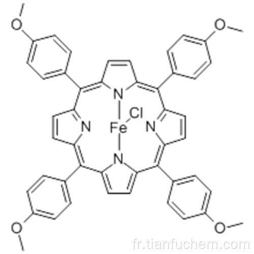 Fer, chloro [5,10,15,20-tétrakis (4-méthoxyphényl) -21H, 23H-porphinato (2 -) - kN21, kN22, kN23, kN24] -, (57188983, SP-5-12) CAS 36995 -20-7